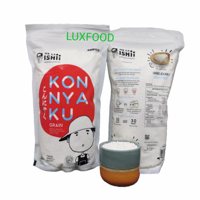 

SHIRATAKI RICE TSUBU KONNYAKU BERAS KERING 1KG