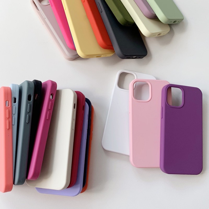 【full Cover】Casing Soft Case Silikon Untuk IPhone Case 11 12 13 Pro Max Mini 6 6S 7 8 Plus X XS Xsmax Casing