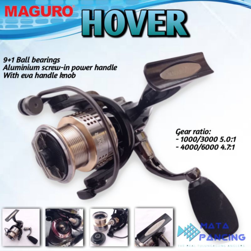 Reel maguro hover 1000 2000 3000 4000 5000 6000 power handle
