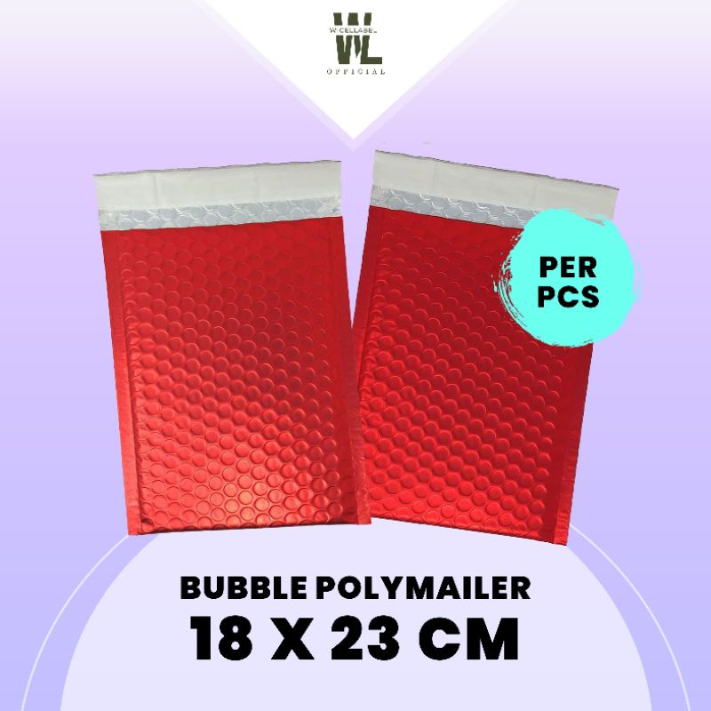 18x23cm satuan bubble mailer amplop polybubble rusfet