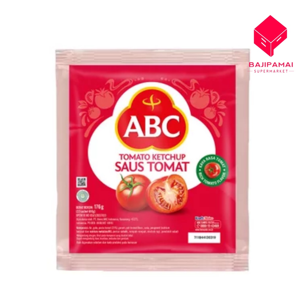 

ABC Saus Tomat (176gr) Tomato Kechup 22 Sachet