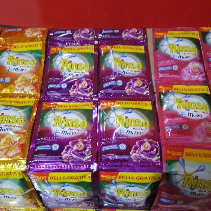 Ready Stok Rinso cair sachet 500 isi 42 pcs grosir