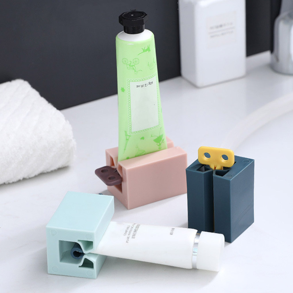 Plastic Toothpaste Tube Squeezer / Easy Dispenser Rolling Toothpaste  Squeezer Holder / Manual Rotate Paint Creams Dispenser Stand