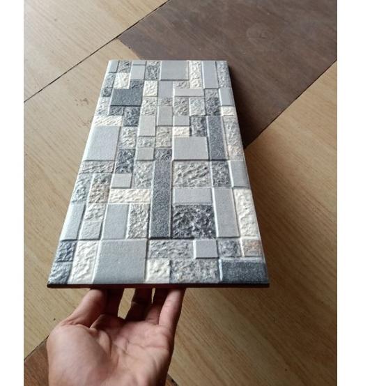 Langsung Beliii.. KERAMIK DINDING BATU ALAM CENTRO GREY UK 20×40