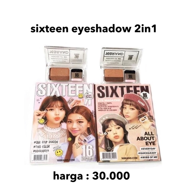 sixteen eyeshadow - eyeshadow 2 sixteen sekali usap