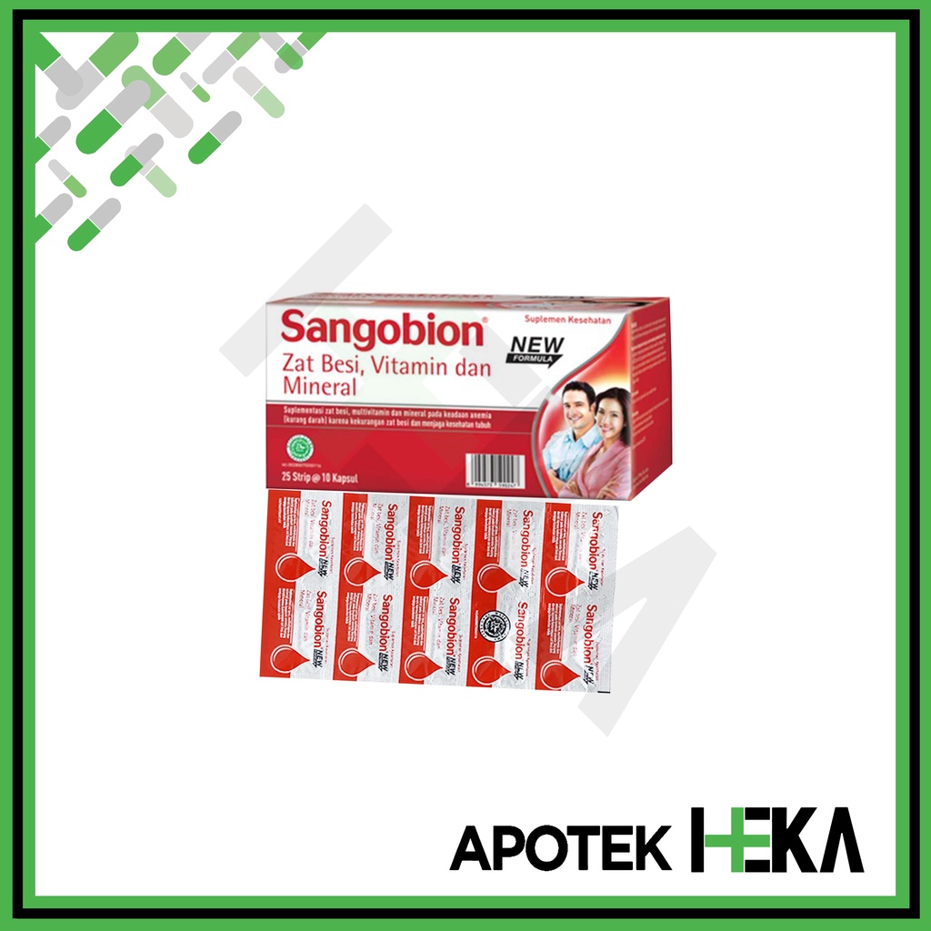 Sangobion Kapsul Box isi 25x10 - Tablet Penambah Darah (SEMARANG)