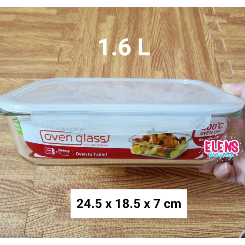 Lock n Lock Food Container Glass kaca 1.6L