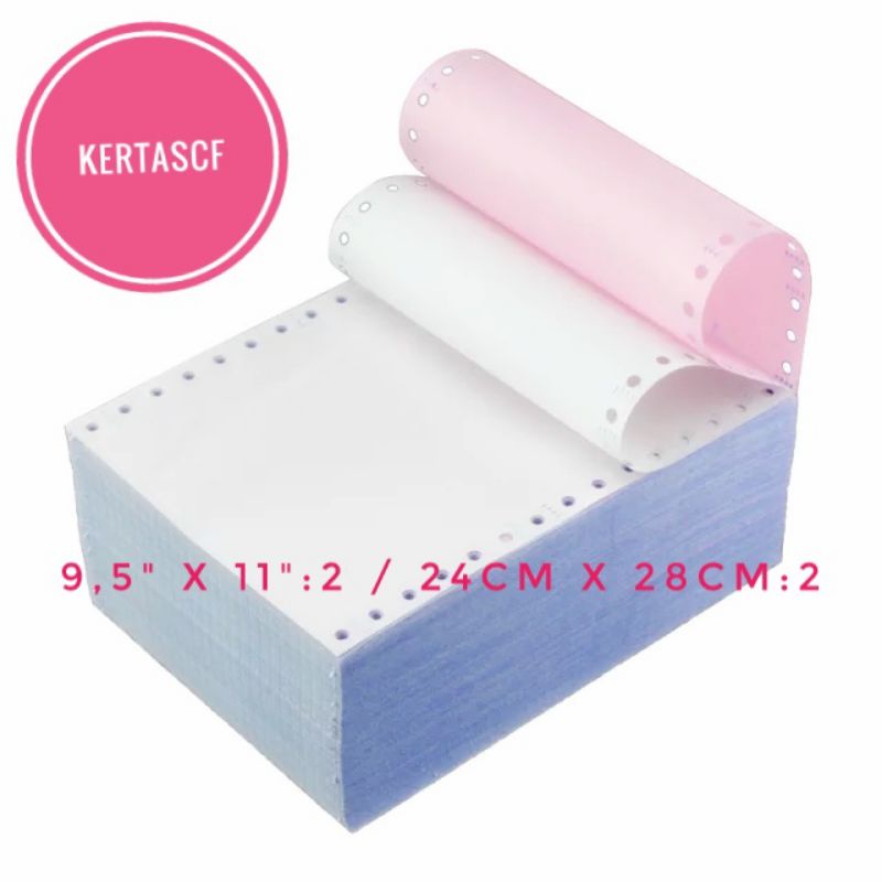 

KertasCF Kertas Continuous form komputer kertas berlubang ukuran A4:2 termurah