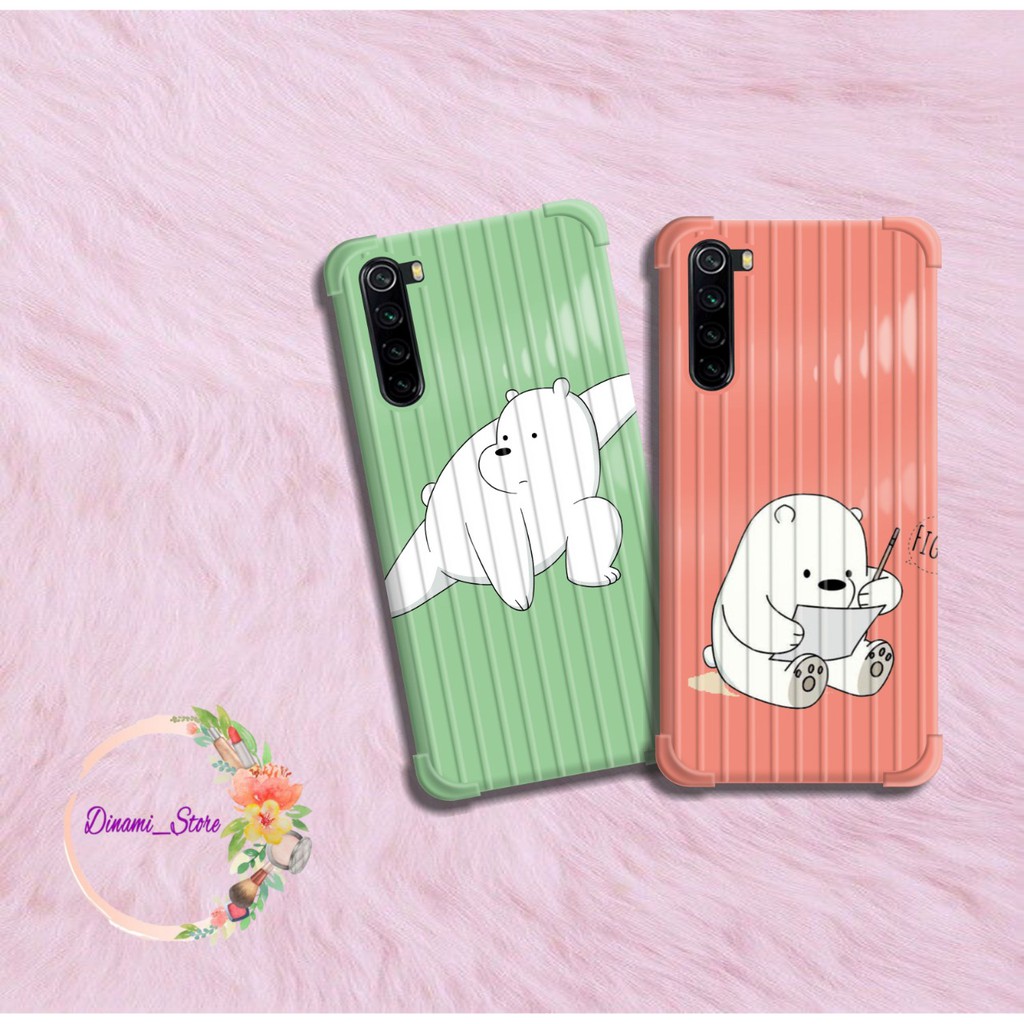 softcase bear clipart Oppo A3s A1k A5 A9 2020 A7 F9 A5s A31 A52 A92 A37 A53 A83 F1s F11 Pro DST1467