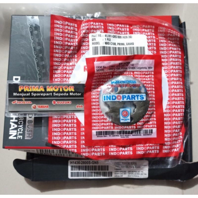 GEAR SET GRAND LEGENDA INDOPART GIR SET LEGENDA GRAND INDOPARTS