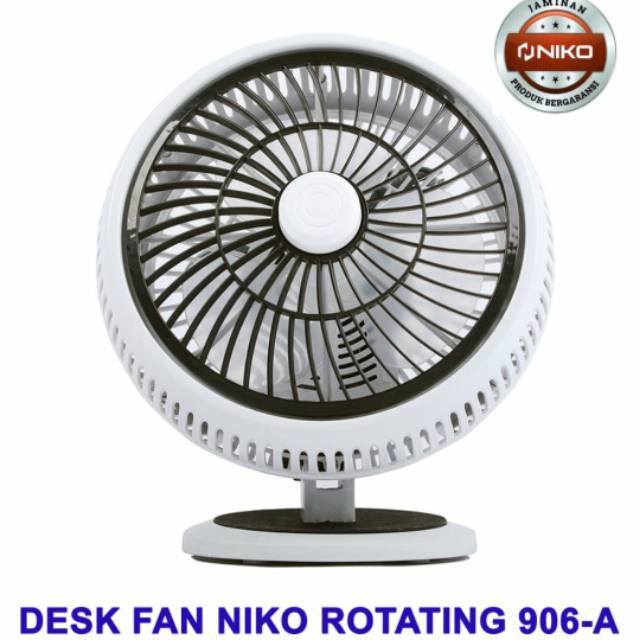 DESK FAN NK 906A / DESKFAN NIKO 9 INC KIPAS ANGIN NIKO ROTATING NK 906A NIKO NK906A