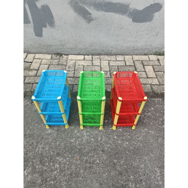 Rak Cabe / Rak bumbu Dapur Segi Twinpan