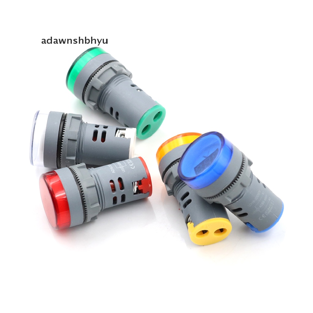 Adawnshbhyu 22mm LED Digital Display Gauge Volt Pengukur Tegangan Lampu Sinyal Indikator