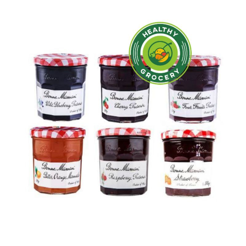 Bonne Maman All Varian 370gr Selai Orange Marmalade Raspberry Blueberry Strawberry bone mama