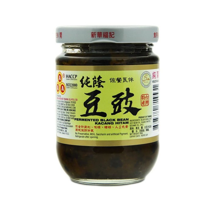 

AAA Fermented Black Bean/Saus Kacang Hitam/Tausi Hitam Tauxi 180gr