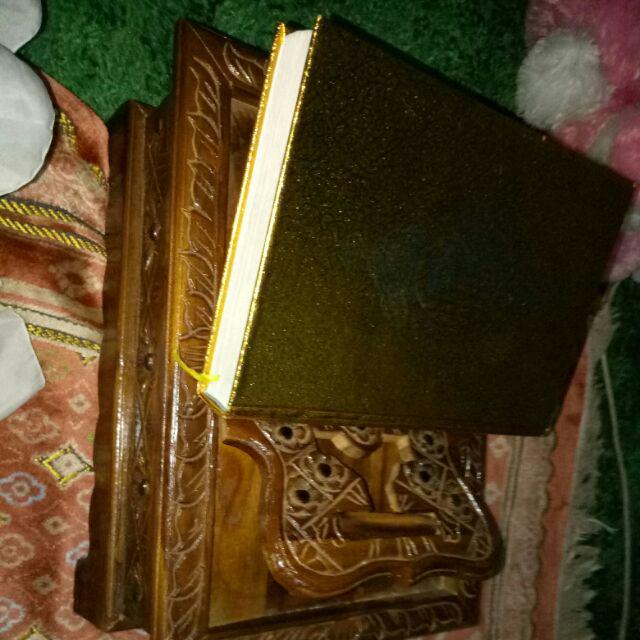 Rekal Tempat Al Quran Kayu Jati / Box Tempat Penyimpanan Al Quran Dan Rekal Kayu Jati