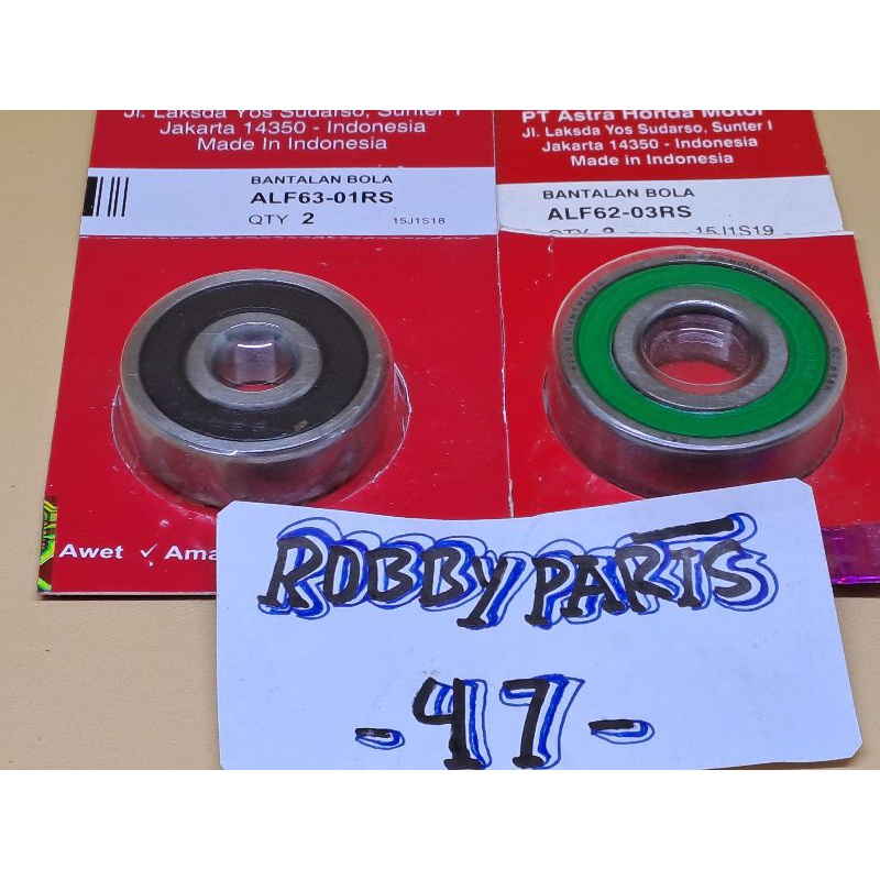 Bearing 6301+6203 Laher Roda Belakang+Nap Gear Supra x 125 Supra x 125 fi Supra x125 helm in - Supra