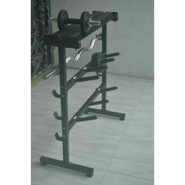 rak barbel, rak dumble, rack stick, multifungsi