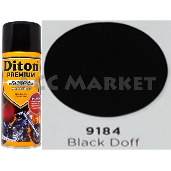 Pilox Diton Premium Pilok Pylox Hitam Doff Black 9184