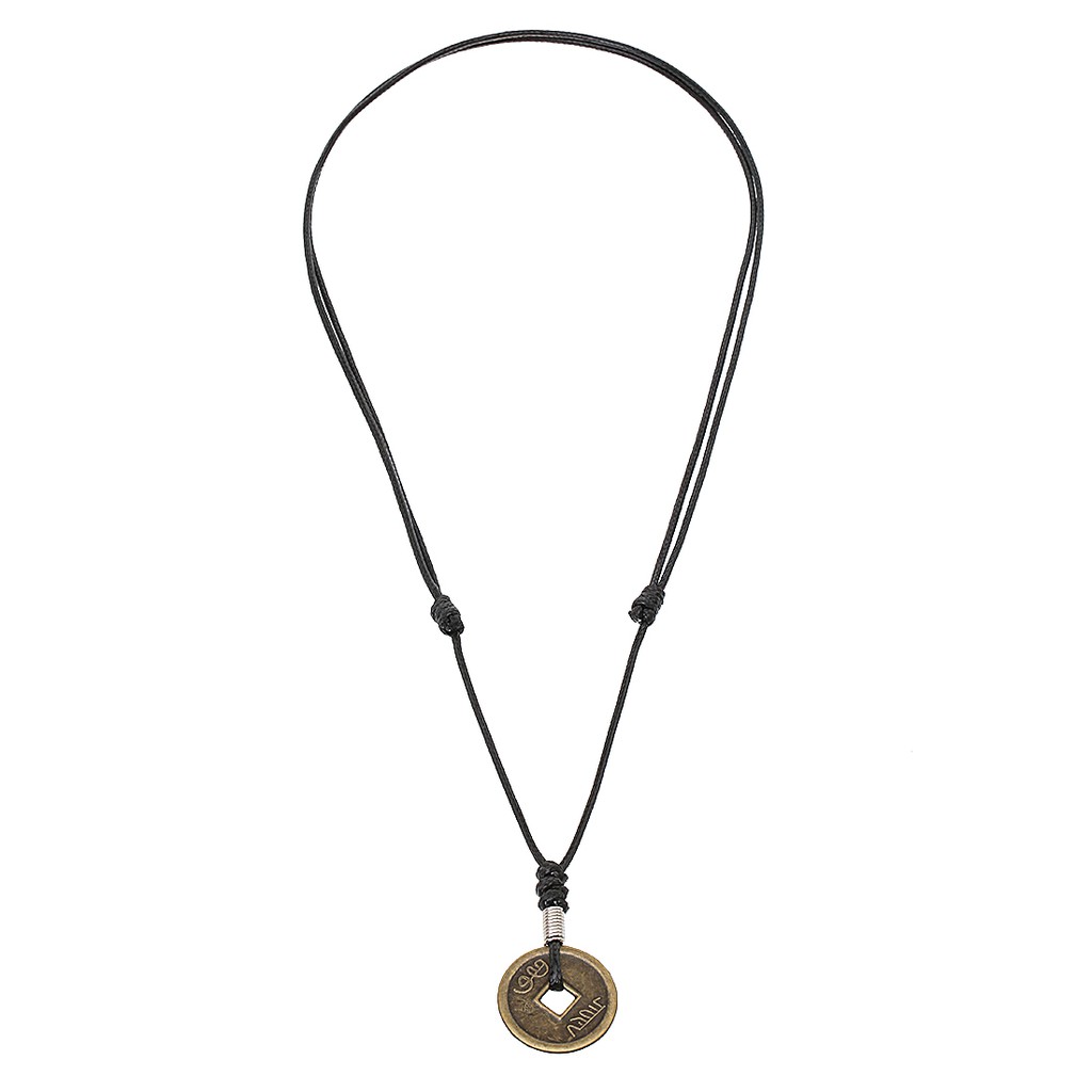 Hamlin Bembs Kalung Pria Motif Taring Macan Melamin Hitam Fashion Pria