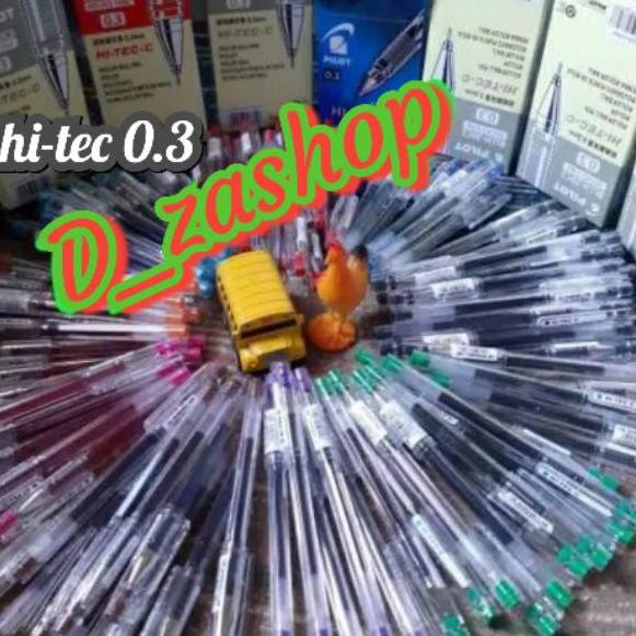 

Sudah READY.. pen makna HITEC Pilot 0.3 warna warni satuan HI TECH