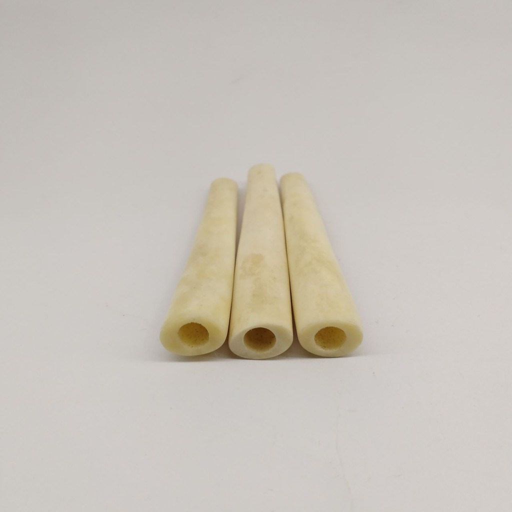 Pipa Once Tulang Sapi 10-12cm Asli/pipa tulang asli