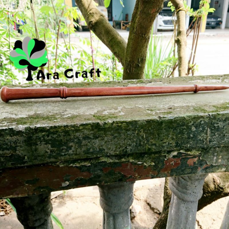 Tongkat Komando/ Tongkat Komando Kayu Stigi Panjang 60 cm