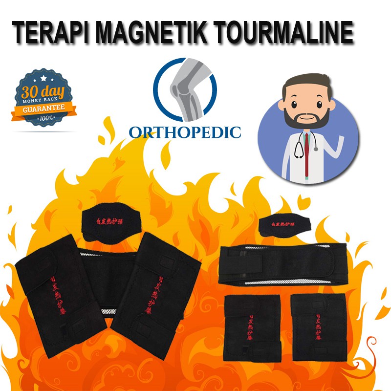 256 Terapi Magnet Panas 1 Set Untuk Terapi Leher Pinggang Lutut Orthoplus COD