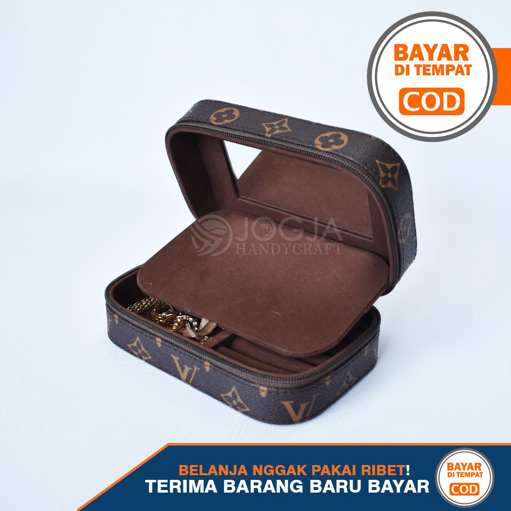 Kotak Penyimpanan Emas &amp; Tempat Perhiasan + Cicin Kalung Gelang Aksesoris Jewelry Box