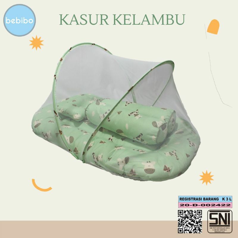 Kasur lipat kelambu bayi