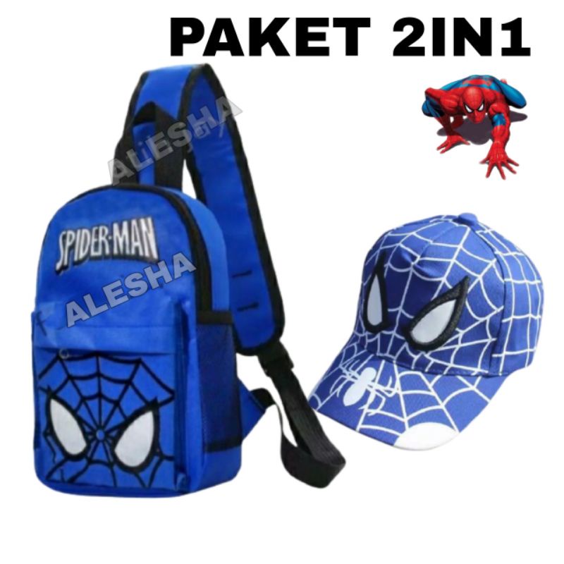 Termurah Wesbag anak laki laki, Waist Bag Anak Laki Laki Motif Superhero