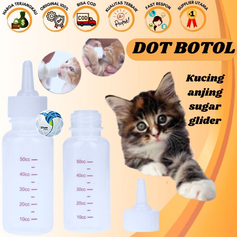 BOTOL DOT ANAK KUCING ANJING MARMUT HAMTER PREMIUM 50ML MURAH