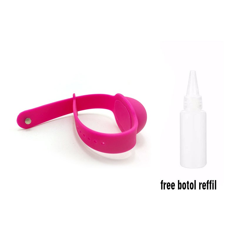 GELANG TANGAN HANDSANITIZER BAND SILIKON SILICONE PEMBERSIH TANGAN PORTABLE