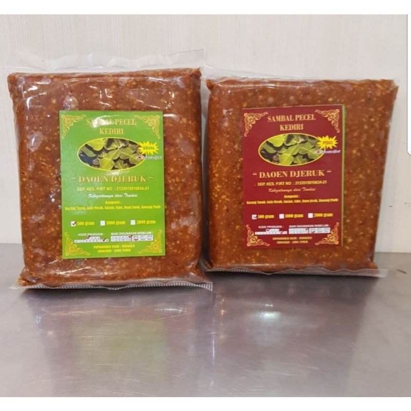 

sambel pecel kediri daoen djeruk 500g bumbu pecel