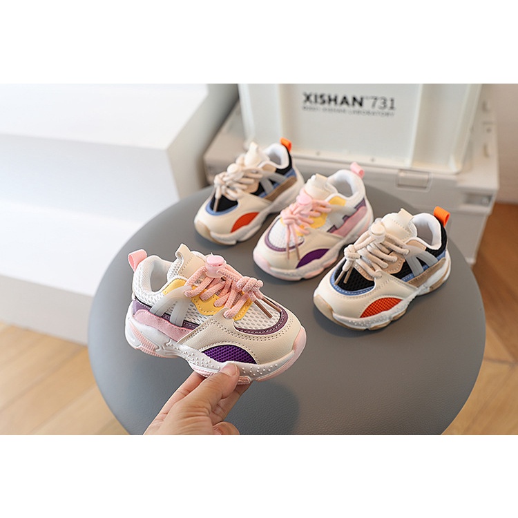 [COD] sepatu anak laki laki dan perempuan unisex premium empuk sneakers korea import usia 0-6 tahun / ananakstore