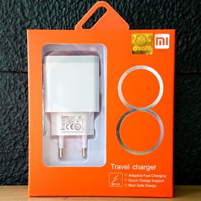 (ba) TC/Travel Charger Merk XIAOMI MI8 Micro USB &amp; Type C Ori 100%