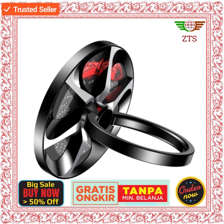 [PO 3-10 Hari Dijamin Sampai] Baseus Wheel Ring Bracket Phone Stand Finger Grip Holder