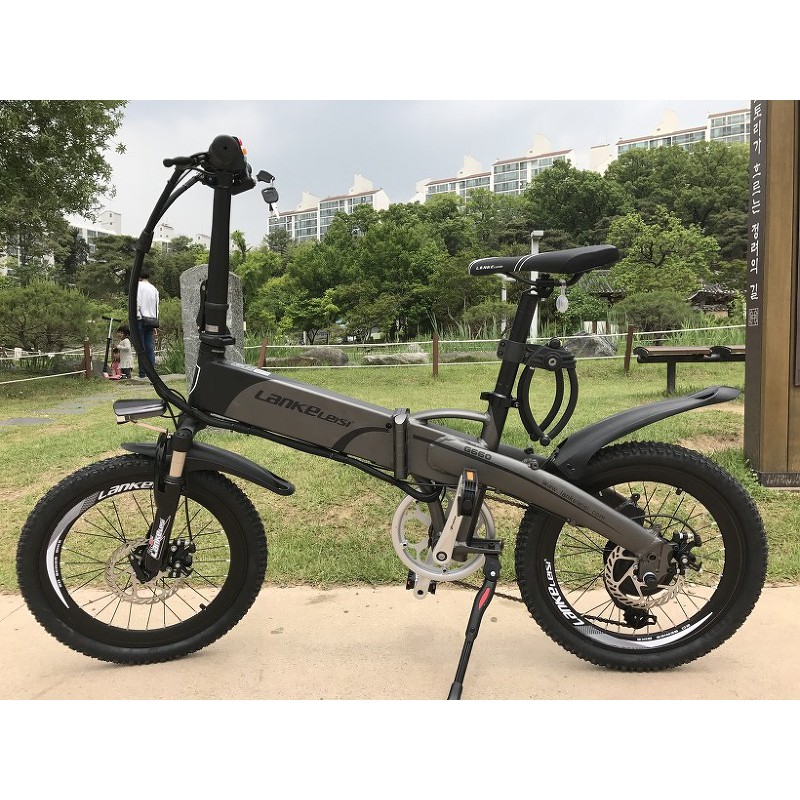 Sepeda Listrik Lipat Lankeleisi G660 20 Inci, Baterai Lithium 499.2Wh, Motor 400W, Rem Cakram Mekanik