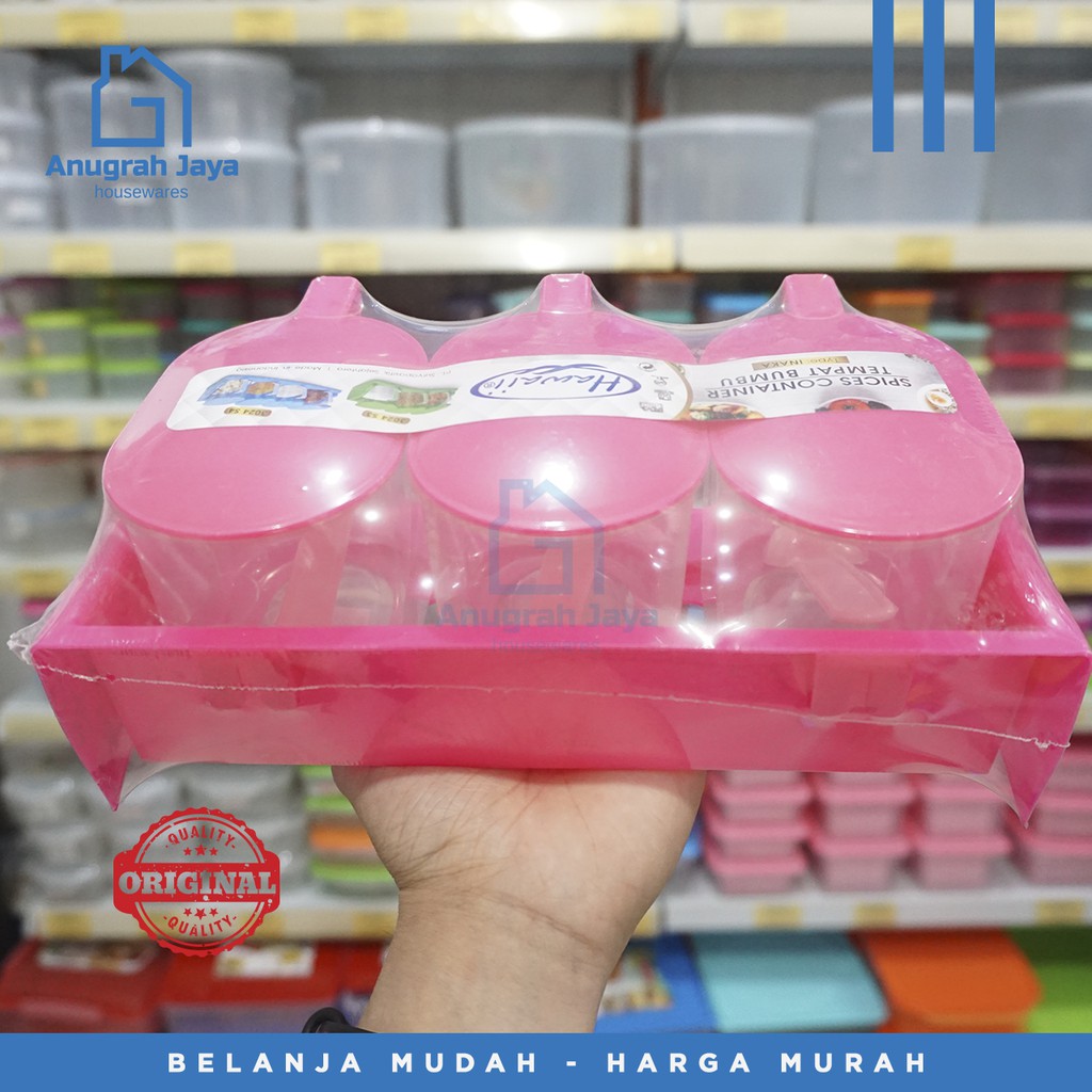 Hawaii Inaka Set 3 Tempat Bumbu 3024-S3