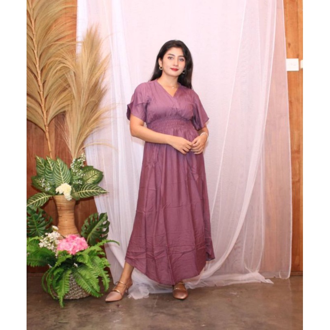 dress moza polos rayon bali