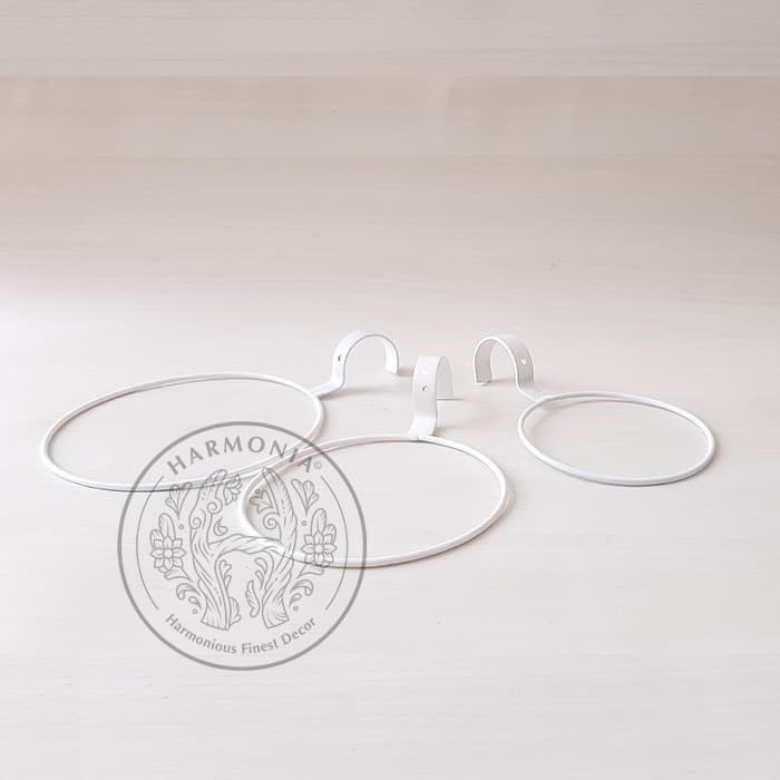 PRODUSEN Gantungan Pot Pagar Besi, Ring Cantol Pagar Bulat