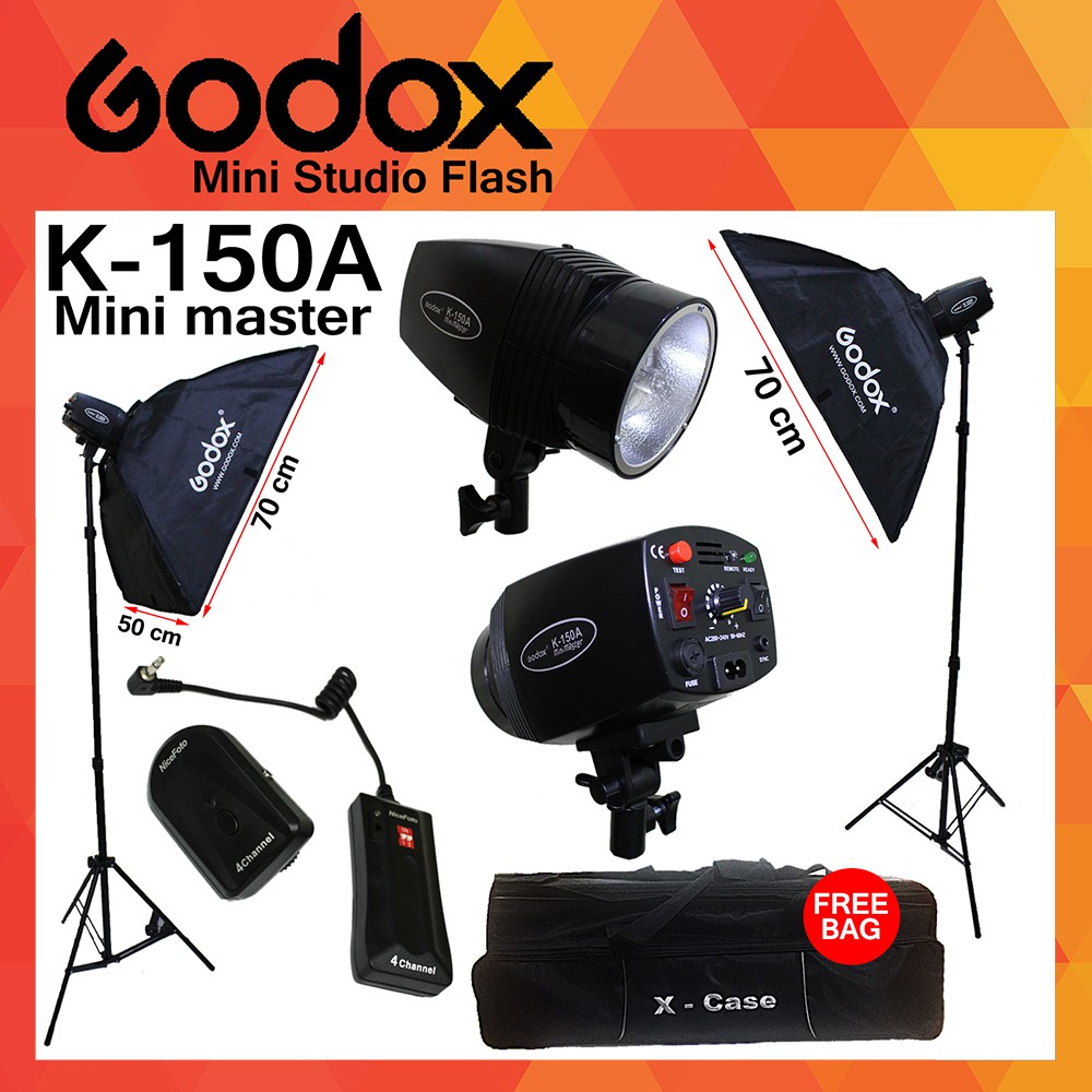 Jual Paket Lampu Studio Mini Master Godox K-150 K-150A Kits | Shopee ...