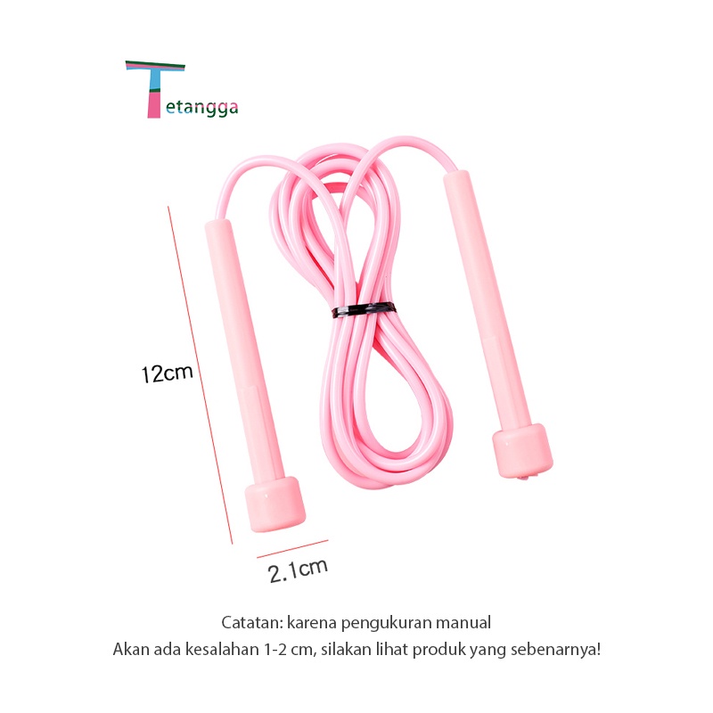 Tali Skiping Dengan Kuat Gagang Anti Licin Dapat Disesuaikan Rope Skipping