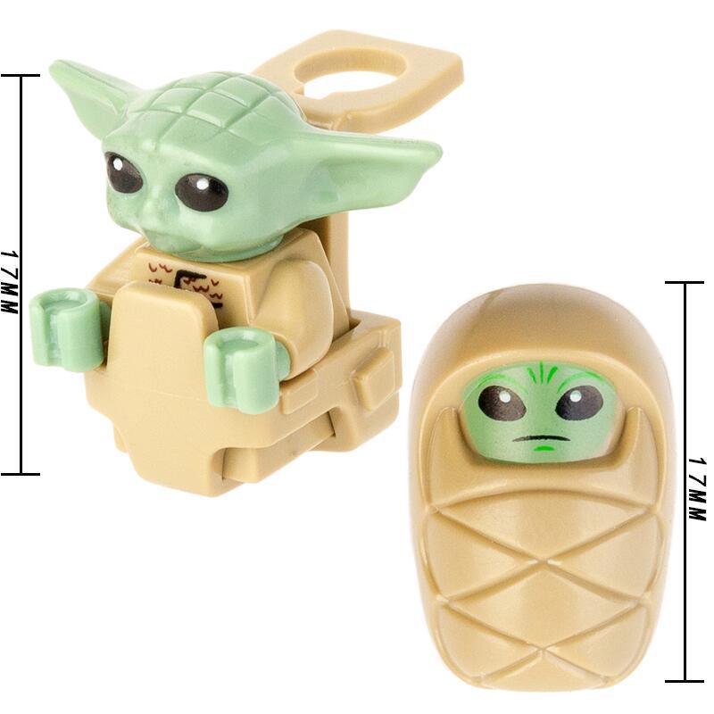 1pc Mainan Balok Bangunan Mini Figure Karakter Star Wars Yoda In The Space Kapsul Untuk Hadiah Anak