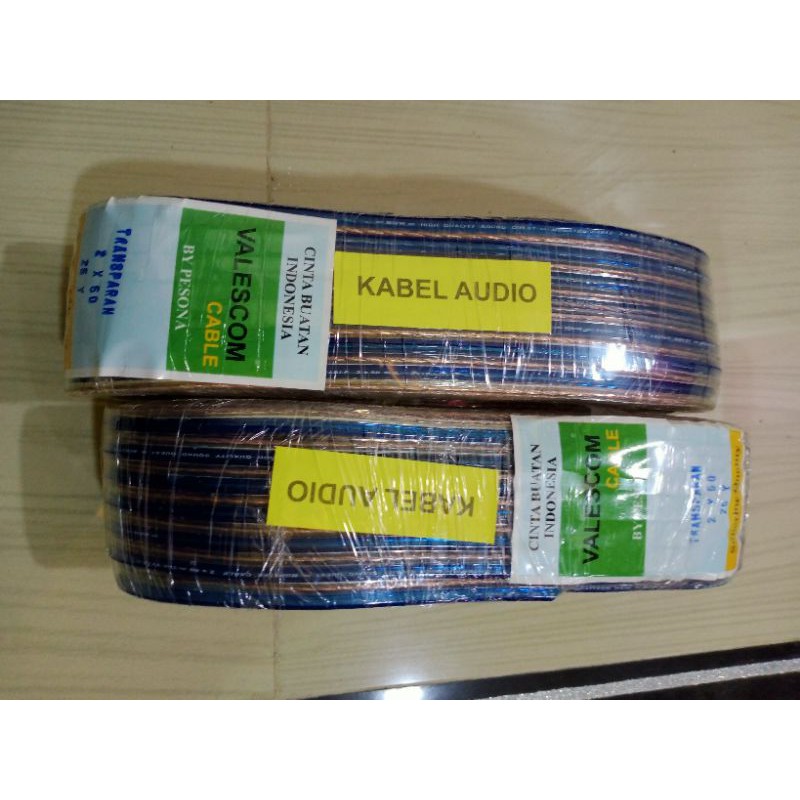 KABEL LISTRIK/KABEL AUDIO 2X50 PANJANG 25YARD /20 METER