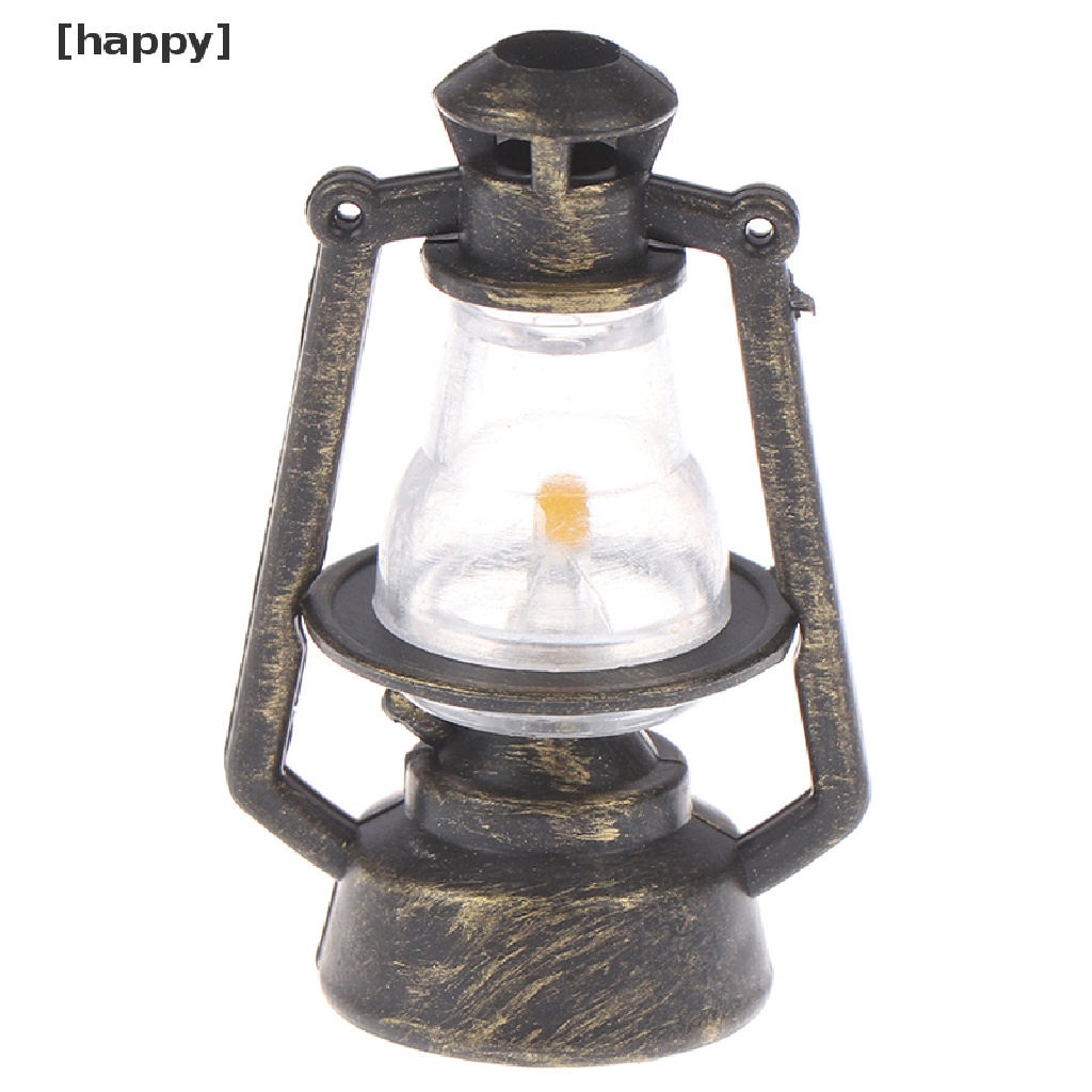 Ha 1pc Miniatur Lampu Minyak Retro Aksesoris Rumah Boneka 1: 12 1: 6