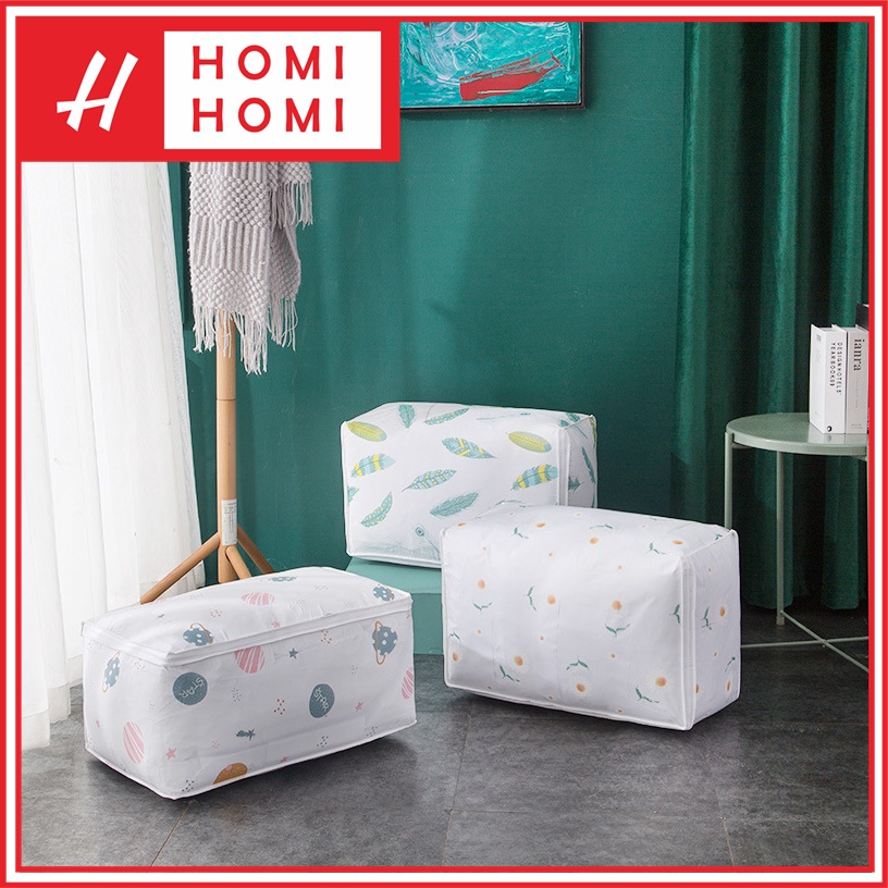 Homihomi Tempat Penyimpanan Selimut 60x40 cm Peva Storage Bag Quilt Bag Cloth Bag TP002