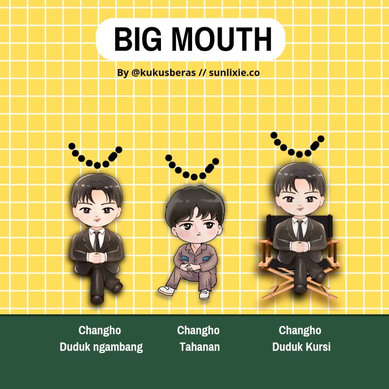 BIG MOUTH lee jongsuk lee jong suk big mouse drama drakor keychain gantungan kunci drama korea chang