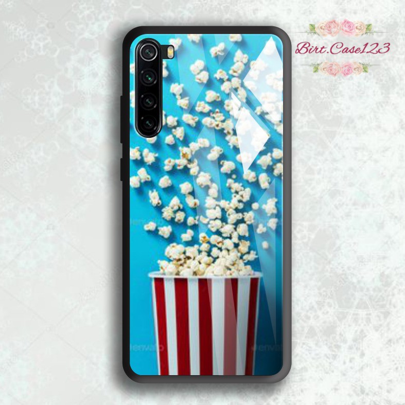 back case glass POP CORN Iphone 5 6 6s 6+ 6s+ 7 7s 7+ 8 8+ Se 2020 X Xs Xr 11 12 Mini Pro Max BC5199