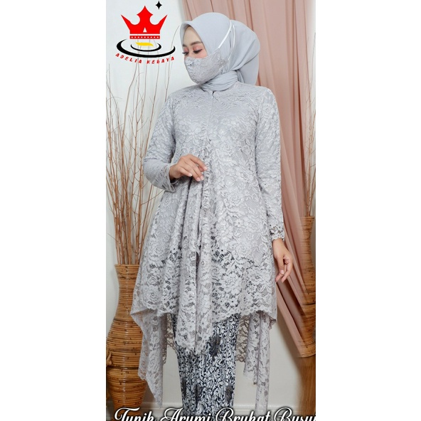 ATASAN Kebaya tunik ARUMI kebaya brukat gliter/kebaya busui/ATASAN kebaya wisuda/atasankebaya azalea